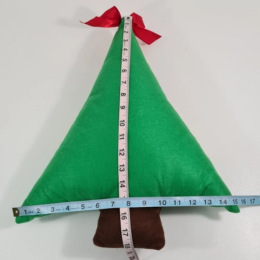 Felt Christmas Tree Accent Pillow